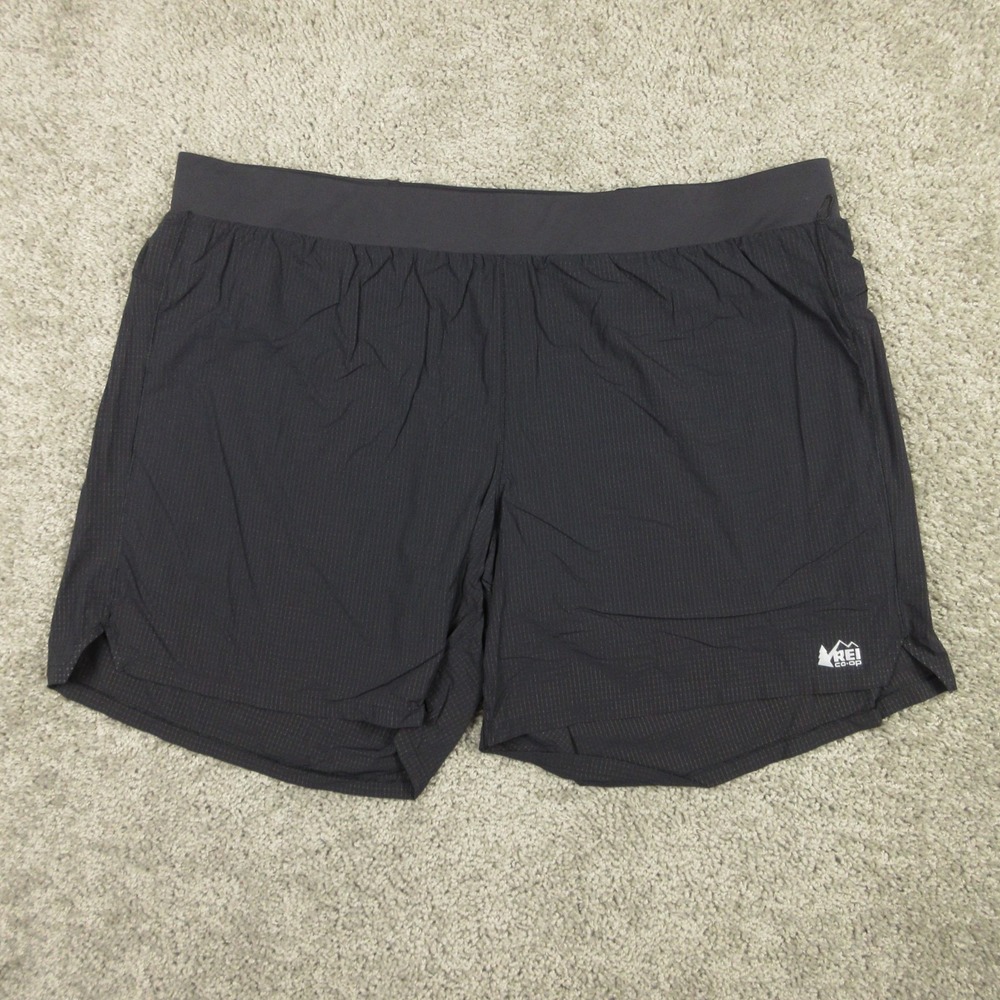 REI Co-op Shorts Mens 2XL Black Performance Lined Outdoor Running Hiking 7" EUC